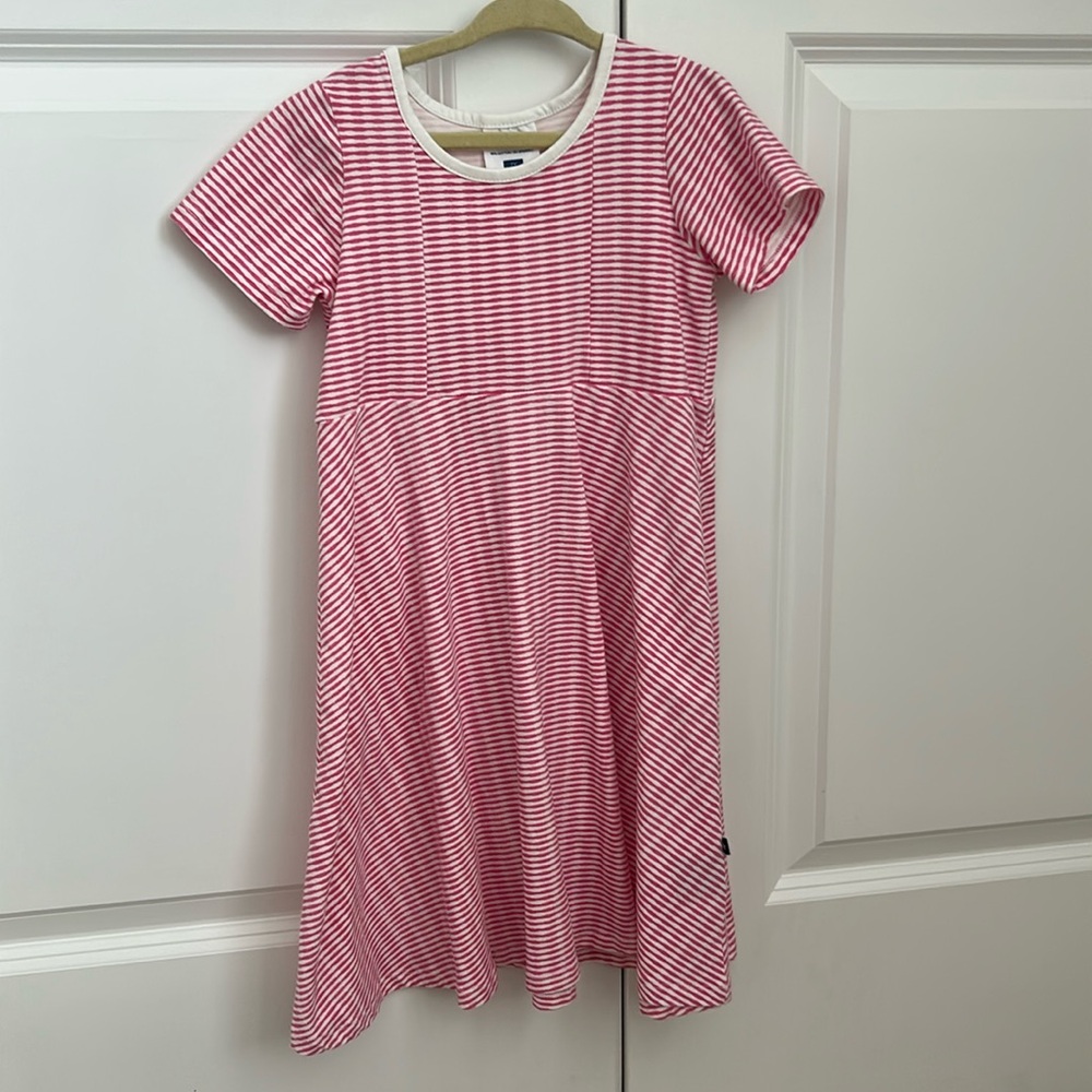 Toobydoo a-line pint and white dress. Size 7. Excellent shape!